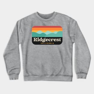 Ridgecrest California Retro Sunst Crewneck Sweatshirt